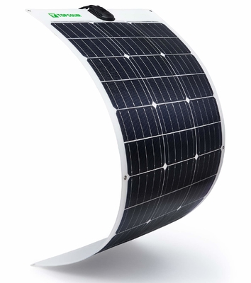 Tấm năng lượng mặt trời mỏng linh hoạt 12v 24V Tấm năng lượng mặt trời đơn tinh thể 100w có thể uốn cong
