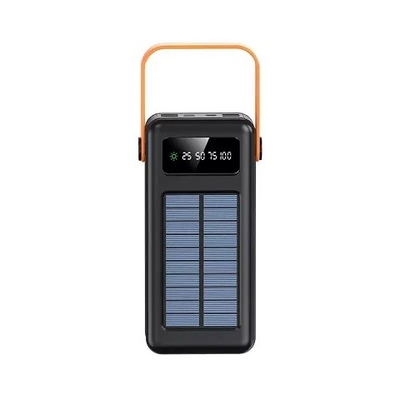 30000mAh 100000mAh 120000Mah Bộ sạc năng lượng mặt trời Cáp có thể tháo rời Ngân hàng năng lượng mặt trời có dây buộc