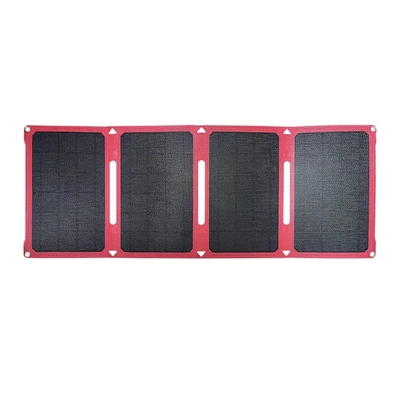 28w gấp năng lượng mặt trời tấm pin mặt trời túi linh hoạt 12v / 15v với bộ dụng cụ điện cho cắm trại