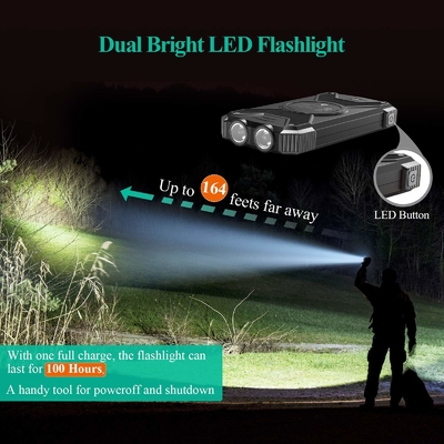 Bộ sạc di động Qi không dây 10000mAh Ngân hàng năng lượng mặt trời cho điện thoại và máy tính xách tay
