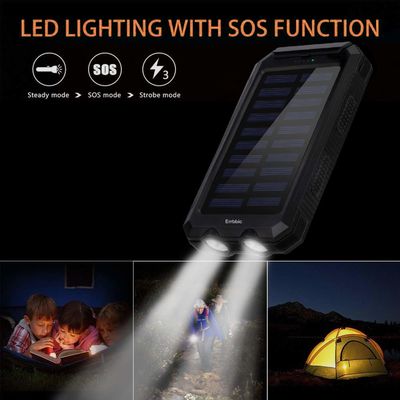 Bộ sạc dự phòng đa năng ODM Bộ sạc dự phòng năng lượng mặt trời 20000 mah