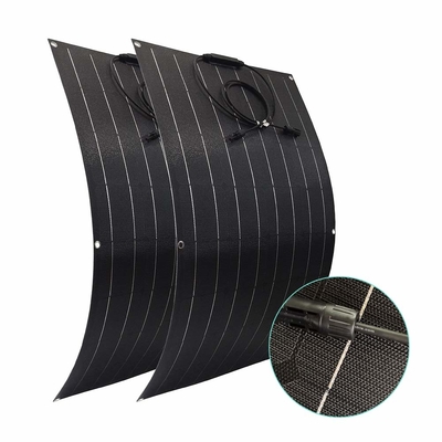 Bảng điều khiển năng lượng mặt trời đơn tinh thể có thể uốn cong 12V 100w Linh hoạt
