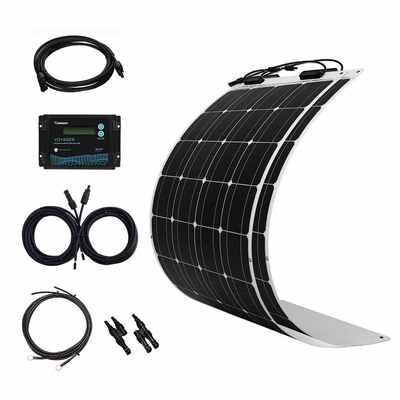 Bộ bảng điều khiển năng lượng mặt trời linh hoạt mỏng 350 Watt với 2 chiếc Bảng điều khiển đơn tinh thể 175W