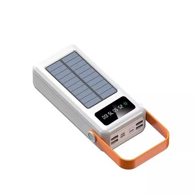30000mAh 100000mAh 120000Mah Bộ sạc năng lượng mặt trời Cáp có thể tháo rời Ngân hàng năng lượng mặt trời có dây buộc