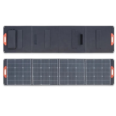 Pin mặt trời Mono Bảng điều khiển năng lượng mặt trời di động Bảng điều khiển năng lượng mặt trời có thể gập lại 200W với đầu ra USB
