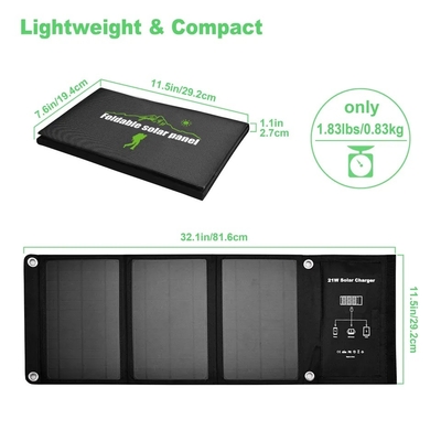 Bảng điều khiển năng lượng mặt trời có thể gập lại nhỏ 120w cho điện thoại thông minh / Máy ảnh / PSP / Ngân hàng điện