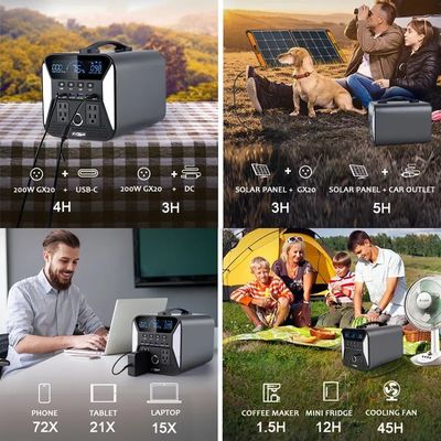 Máy phát điện năng lượng mặt trời di động 220V Off Grid Pin Lifepo4 1000W