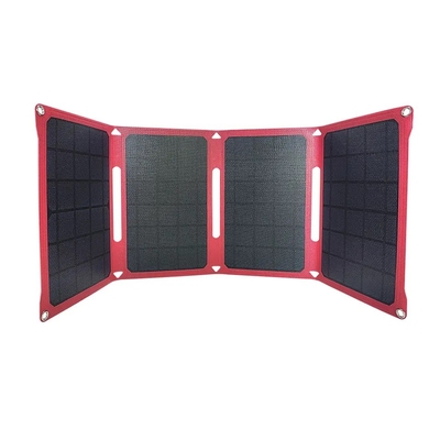 28w gấp năng lượng mặt trời tấm pin mặt trời túi linh hoạt 12v / 15v với bộ dụng cụ điện cho cắm trại
