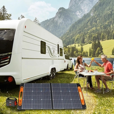 Tấm pin mặt trời gấp di động 60W 100W 150W 200W cho cắm trại ngoài trời