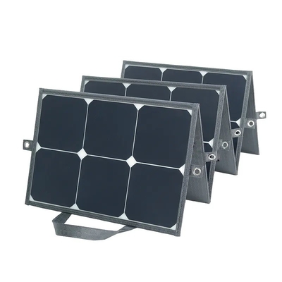 110W tấm pin mặt trời gấp ETFE Dải cầm 6 Bộ sạc đi du lịch Gói mặt trời sử dụng gia đình