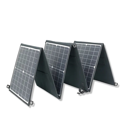 110W tấm pin mặt trời gấp ETFE Dải cầm 6 Bộ sạc đi du lịch Gói mặt trời sử dụng gia đình