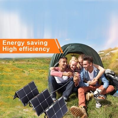 110W tấm pin mặt trời gấp ETFE Dải cầm 6 Bộ sạc đi du lịch Gói mặt trời sử dụng gia đình