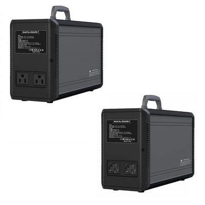 Máy phát điện di động màu đen. Trạm phát điện mặt trời MPPT SKA1500T