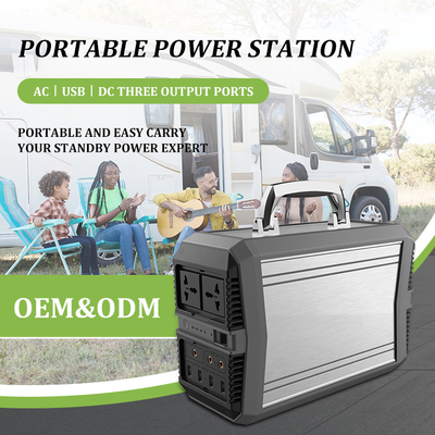 Hệ thống máy phát điện năng lượng mặt trời di động 300W khẩn cấp ngoài trời 96000mAh AC Pure Sine Wave