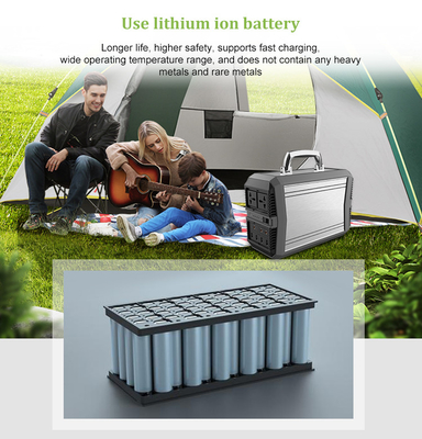 Hệ thống máy phát điện năng lượng mặt trời di động 300W khẩn cấp ngoài trời 96000mAh AC Pure Sine Wave