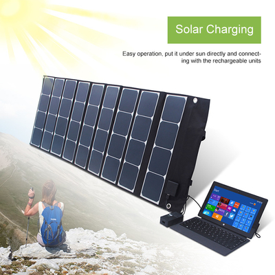 Bảng điều khiển năng lượng mặt trời có thể gập lại di động 120W không thấm nước cho cắm trại ngoài trời