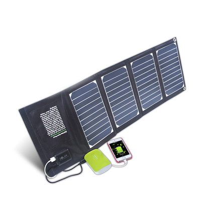 Bộ sạc bảng điều khiển năng lượng mặt trời có thể gập lại IPX4 20 Watt với đầu ra 2 Usb