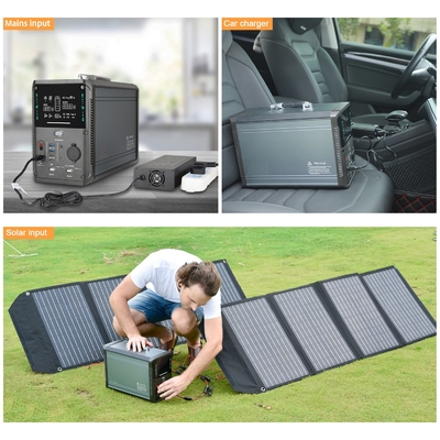 Máy phát điện năng lượng mặt trời khẩn cấp Ion Lithium Trạm phát điện di động Lifepo4 3000W