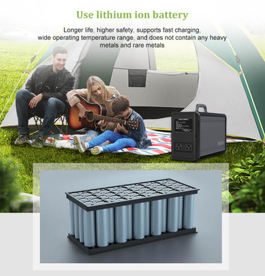 Pin Lifepo4 Nhà máy điện di động Trạm phát điện di động cho tủ lạnh 1000wh