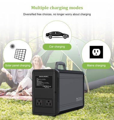 Trạm phát điện năng lượng mặt trời dự phòng 1000W Pin Lithium được cung cấp năng lượng 60Hz