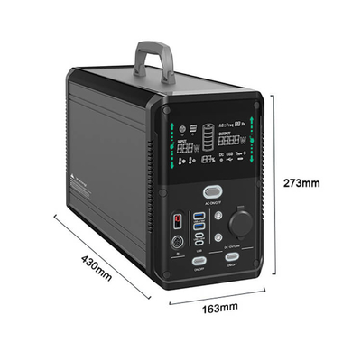 1000W 2000W Li Ion Trạm điện khẩn cấp Máy phát điện mini chạy bằng năng lượng mặt trời cho ngoài trời