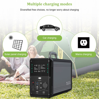 1500w 1380Wh Máy phát điện năng lượng mặt trời di động ngoài trời để cắm trại tại nhà cung cấp điện khẩn cấp
