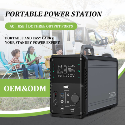 1500w 1380Wh Máy phát điện năng lượng mặt trời di động ngoài trời để cắm trại tại nhà cung cấp điện khẩn cấp