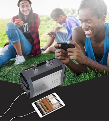 Pin Lithium có thể sạc lại Máy phát điện di động AC cho trường hợp khẩn cấp trên ô tô 300W