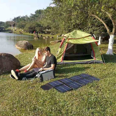 Máy phát điện năng lượng mặt trời di động ngoài trời 300W BMS cho hệ thống cung cấp điện cắm trại
