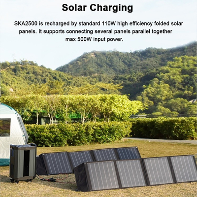 UPS LiFePO4 Pin năng lượng mặt trời di động Máy phát điện năng lượng mặt trời dự phòng cho ngôi nhà 2500W