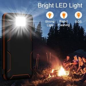 Bảng sạc dự phòng năng lượng mặt trời OEM 25000mAh 6W cho điện thoại di động 5