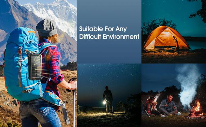 IPX5 Bộ sạc dự phòng năng lượng mặt trời di động chống thấm nước 26800mAh với 3 cáp tích hợp 2