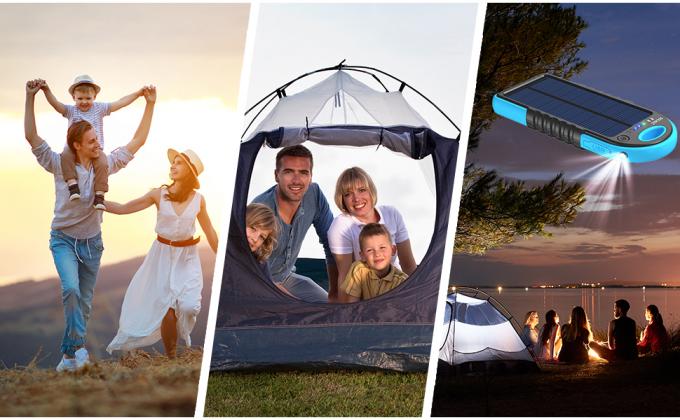 18W 10000mAh Ngân hàng điện năng lượng mặt trời Bộ sạc USB C OEM 1