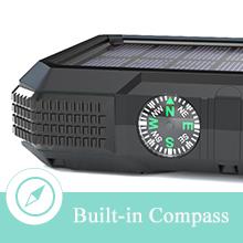 Bộ sạc dự ph&ograve;ng năng lượng mặt trời kh&ocirc;ng d&acirc;y di động 18W QC3.0 với 4 đầu ra 5